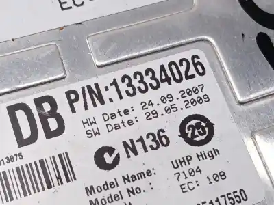 Second-hand car spare part electronic module for opel astra j (p10) 1.7 cdti (68) oem iam references 13334026  