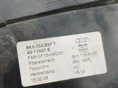 Peça sobressalente para automóvel em segunda mão suporte do filtro de ar por audi a4 b8 (8k2) 2.0 tdi referências oem iam 8k0133837t 8k0133843e 