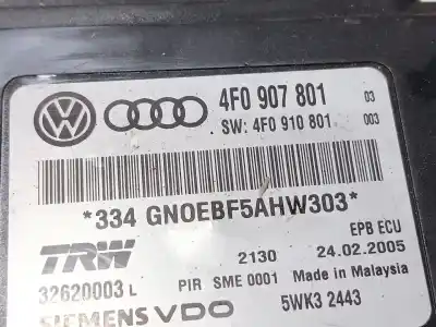 Pezzo di ricambio per auto di seconda mano modulo elettronico per audi a6 c6 (4f2) 2.7 tdi riferimenti oem iam 4f0907801  
