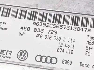 Second-hand car spare part electronic module for audi a6 c6 (4f2) 2.7 tdi oem iam references 4e0035729  