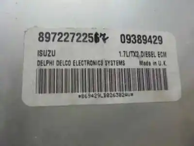 Second-hand car spare part Ecu Engine Control for OPEL CORSA C 1.7 16V DTI CAT (Y 17 DT / LR6) OEM IAM references 8972272257  