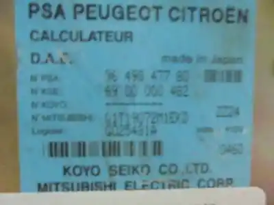 Peça sobressalente para automóvel em segunda mão centralina de direção assistida por citroen c2 (jm_) 1.4 hdi referências oem iam 9649847780  