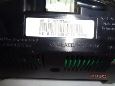 Second-hand car spare part speedometer for mercedes-benz clase e (w211) berlina 3.2 cdi cat oem iam references a2115405711  