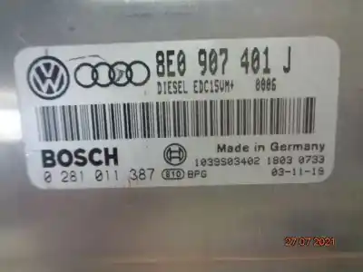 Автозапчасти б/у блок управления двигателем за AUDI A6 BERLINA (4B2) 2.5 TDI Quattro ссылки OEM IAM 0281011387  