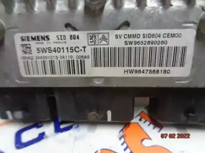 Second-hand car spare part ecu engine control for citroen c2 (jm_) 1.4 hdi oem iam references 5ws40115c-t  