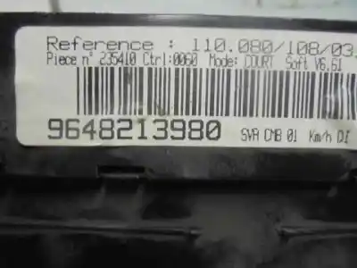 Pezzo di ricambio per auto di seconda mano contatore di chilometri per peugeot 406 berlina (s1/s2) 2.0 hdi riferimenti oem iam 9648213980  