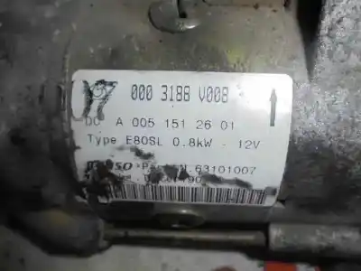 Second-hand car spare part starter motor for smart coupe 0.6 turbo cat oem iam references a0051512601  