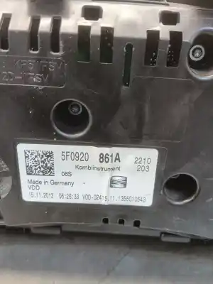 Peça sobressalente para automóvel em segunda mão quadrante por seat leon (5f1) 2.0 tdi referências oem iam 5f0920861a  