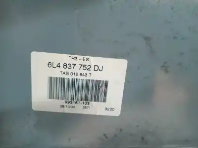 İkinci el araba yedek parçası ön sag pencere regülatörü için seat ibiza (6l1) reference oem iam referansları 6l4837752dj