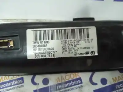 Peça sobressalente para automóvel em segunda mão airbag de cortina dianteiro esquerdo por skoda superb (3u4) comfort referências oem iam 3u5880741e