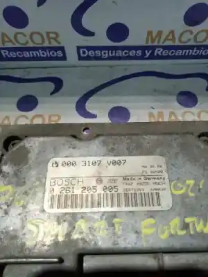 Second-hand car spare part ecu engine control for smart cabrio pulse oem iam references 0261205005  0003107v007