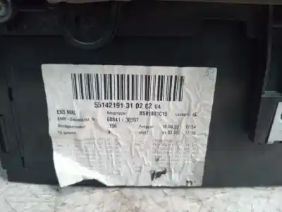 Pezzo di ricambio per auto di seconda mano bracciolo centrale per bmw serie 7 (e65/e66) 745i riferimenti oem iam 60841  36557