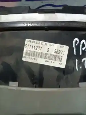 Peça sobressalente para automóvel em segunda mão quadrante por fiat panda (169) 1.2 8v dynamic referências oem iam 51711237  503.00.048.07.00