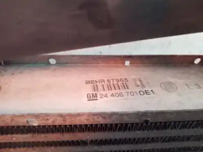 Peça sobressalente para automóvel em segunda mão intercooler por opel zafira a elegance referências oem iam 57965  24406701