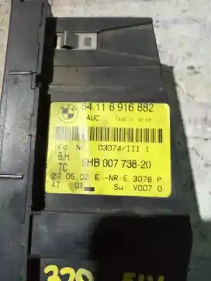 Peça sobressalente para automóvel em segunda mão comando de sofagem (chauffage / ar condicionado) por bmw serie 3 compact (e46) 320td referências oem iam 64116916882
