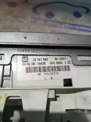 Second-hand car spare part heating / air conditioning control panel for opel meriva cosmo oem iam references 13191583  