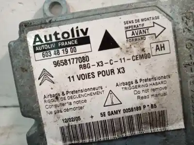 Peça sobressalente para automóvel em segunda mão centralina de airbag por citroen c5 berlina exclusive referências oem iam 9658177080