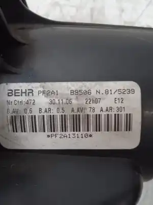 Second-hand car spare part heating fan for peugeot 307 break/sw (s2) sw pack + 109 cv / 80 kw oem iam references b9506  815239