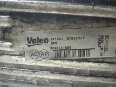 Автозапчастина б/у інтеркулер для peugeot 307 break/sw (s2) sw pack + 109 cv / 80 kw посилання на oem iam 9648551880  