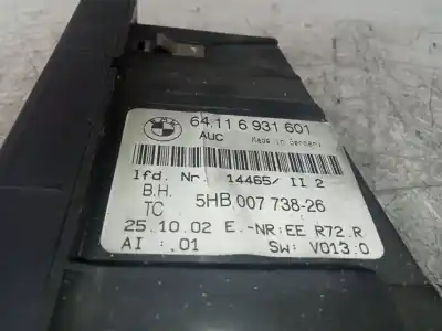 Pièce détachée automobile d'occasion commande de climatisation / chauffage pour bmw serie 3 compact (e46) 320td références oem iam 64116931601  5hb00773826