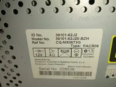 Second-hand car spare part audio system / radio cd for suzuki swift berlina (mz) gl oem iam references 3910162j2 228538 3910162j20bzh