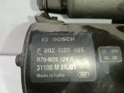 Автозапчастина б/у двигун запускається для suzuki swift berlina (mz) gl посилання на oem iam f002g20485  31100m86j01