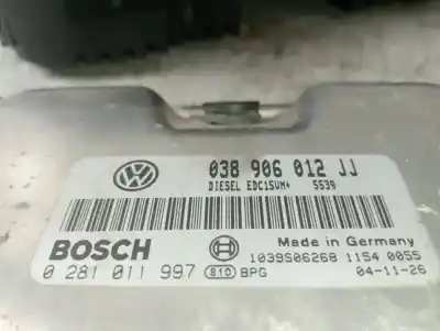 Автозапчасти б/у блок управления двигателем за seat leon (1m1) 1.9 tdi ссылки oem iam 038906012jj  0281011997