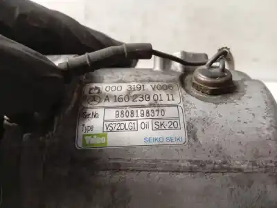 Peça sobressalente para automóvel em segunda mão compressor de ar condicionado a/a a/c por smart coupe pulse referências oem iam a1602300111  