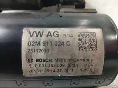 Second-hand car spare part starter motor for vw passat b7 variant (365) 2.0 tdi oem iam references 02m911024c  
