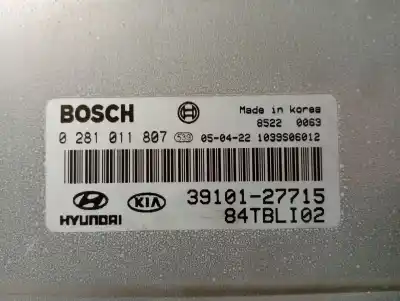 Автозапчасти б/у блок управления двигателем за hyundai getz (tb) 1.5 crdi ссылки oem iam 0281011807 84tbli02 3910127715