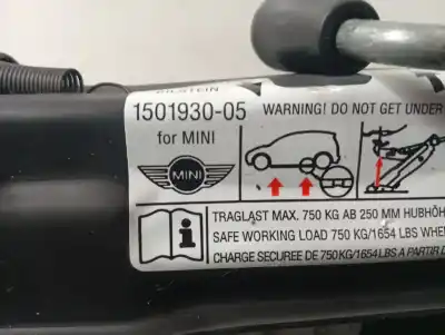 Pezzo di ricambio per auto di seconda mano cric di sollevamento per mini mini (r50, r53) cooper riferimenti oem iam 150193005  
