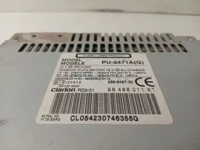 Peça sobressalente para automóvel em segunda mão sistema de áudio / rádio cd por citroen c3 1.4 hdi (68 cv) 1.4 hdi referências oem iam 96488011xt  