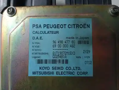 Second-hand car spare part steering control unit for citroen c3 1.4 hdi (68 cv) 1.4 hdi oem iam references 9649847780  