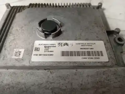 Second-hand car spare part ecu engine control for peugeot 508 gt line oem iam references 9838397380  