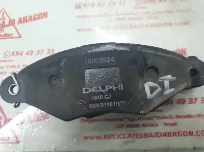 Peça sobressalente para automóvel em segunda mão pastilhas para travão por renault kangoo (f/kc0) 1.9 diesel 64 cv / 47 kw referências oem iam   