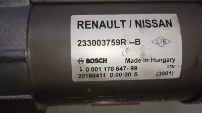 Second-hand car spare part starter motor for dacia duster 1.5 dci diesel fap cat oem iam references   