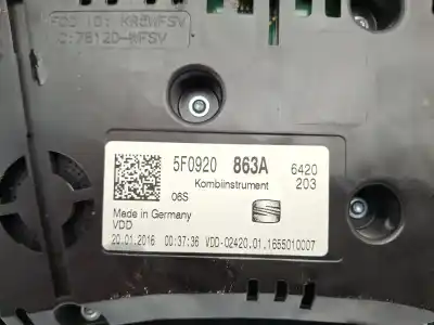 Peça sobressalente para automóvel em segunda mão quadrante por seat leon (5f1) 2.0 tdi referências oem iam 3·5f0920863a ·h203s6420·(k17vdd´02420.01.165501000  