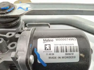 Автозапчастина б/у двигатель передніх склоочисників для peugeot rifter 1.5 bluehdi 130 посилання на oem iam 9816558880  