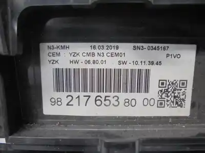 Автозапчастина б/у лічик километрів годинин для opel combo cargo (e) b16dt bh02 посилання на oem iam 9821765380  
