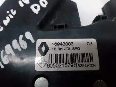 Автозапчасти б/у замок передней правой двери за renault scénic iv (j9_) 1.5 dci 110 ссылки oem iam 805021559r  
