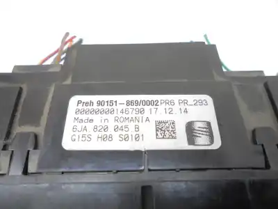 Автозапчастина б/у контроль опалення / кондиціонації для seat toledo iv (kg3) 1.6 tdi посилання на oem iam 6ja820045b  