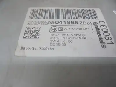 Peça sobressalente para automóvel em segunda mão sistema de áudio / rádio cd por citroen c-elysée 1.6 16v cat (nfp / ec5m) referências oem iam 1609428280  