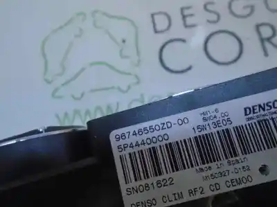 Peça sobressalente para automóvel em segunda mão comando de sofagem (chauffage / ar condicionado)  por citroen c-elysée 9h06 referências oem iam 96746550zd  