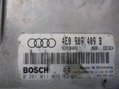 Автозапчастина б/у ебу контролер двигуна для audi a8 (4e) ase посилання на oem iam 4e0910409c  