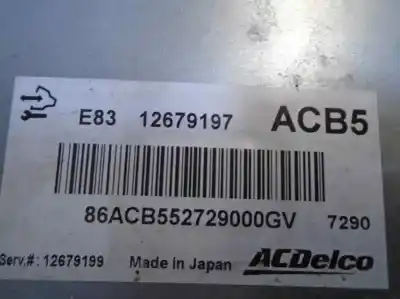 Автозапчасти б/у блок управления двигателем за opel corsa e (x15) 1.4 turbo (08, 68) ссылки oem iam 12679197  