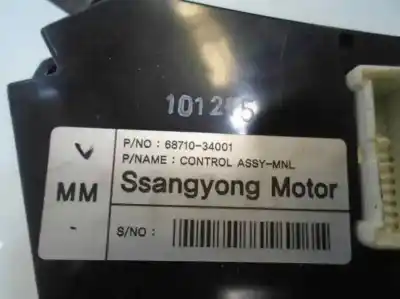 Автозапчастина б/у контроль опалення / кондиціонації для ssangyong korando 671950 посилання на oem iam 6871034001  