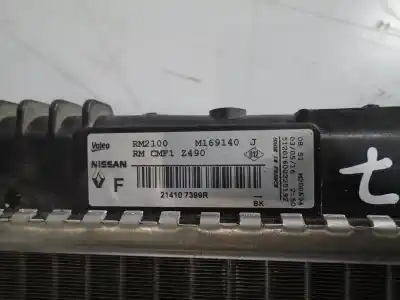 İkinci el araba yedek parçası su radyatörü için nissan qashqai (j11e) k9k oem iam referansları 2140000q3l  214107399r