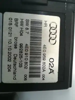 Автозапчасти б/у мотор заднего правого стекла за audi a8 (4e) bfl ссылки oem iam 4e0959802a  