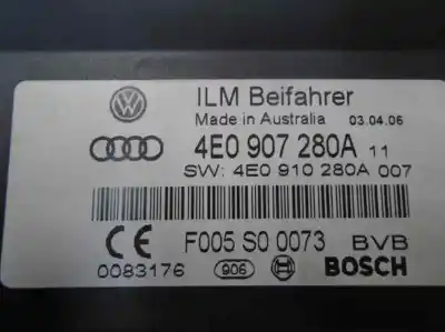 Автозапчастина б/у модуль комфорт для audi a8 (4e) asb посилання на oem iam f005s00073  