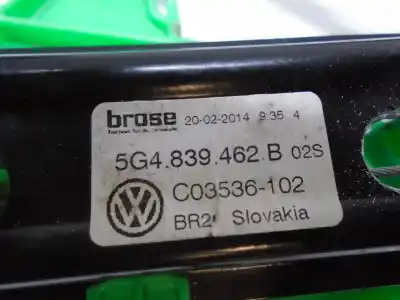 Автозапчастина б/у регулятор скла заднього правого для volkswagen golf vii variant (ba5, bv5) 1.6 tdi посилання на oem iam 5g4839462b  